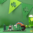 St Patricks Day Decor for Table Irish Themed Decoration Wooden Centerpieces Rustic Farmhouse Sign for Tabletop Home Shelf Office St Patricks Day Party Decoration Green