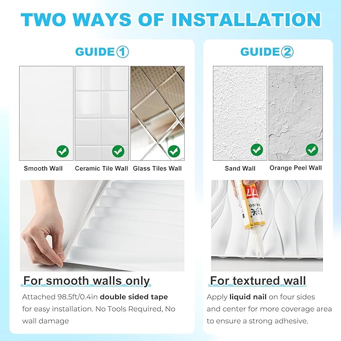 STICKGOO 3D Wall Panels, Brushed Silver Decorative Wall Covering Panels, Wave Wall Panels for Interior Wall Decor, PVC Accent Tiles for Living Room, TV Backdrop