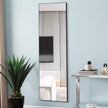 Vlush Full Length Dressing Mirror Floor Mirror with Standing Holder - Standing Hanging or Leaning Against Wall Mirror for Living Room/Bedroom/Cloakroom (65”X 22”, Black)