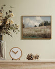 InSimSea Framed Canvas Wall Art Vintage Decor, Cornfield Countryside Scenery Rustic Farmhouse Wall Decoration, Country Decor Wall Art for Bedroom, Living Room Kitchen Bathroom, 11