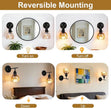 Vintage Black Wall Sconces Set of 2 with Cute Amber Tulip Glass Lampshade, Hardwired and Wireless Wall Mounted Light Fixtures (2 Usage Methods) with Switch for Bedside Bedroom Living Room Wall Decor