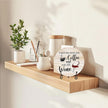 Coffee And Wine Desk Decor Sign, Rustic Funny Wooden Box Plaque, A Good Day Starts With Coffee And Ends With Wine Wood Sign, Decor For Home Kitchen Table Top, Wooden Round With Stand-23