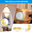 Rechargeable Picture Lights for Wall,Under Cabinet Lighting,1500mAh Rechargeable Battery Operated Picture Frame Lights for Kitchen, Closet, Shelf - 3 Color Temps & 13 RGB (3 Packs Gold)