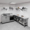 AmGood 18 in. x 30 in. Stainless Steel Wall Shelf | NSF | Metal Shelving | Garage, Laundry, Storage, Utility Room | Restaurant, Commercial Kitchen