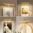 Rechargeable Lights for Pictures on wall Battery Operated Brass 15.7 Inch Wall Lights with Swing Arm and Timer Function Cordless Art Light with Remote Timer for Paintings,Gallery