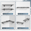 2 Pack Heavy Duty Garage Wall Shelving Set (1.5x4ft), Wall Mounted Garage Shelves 700lbs Capacity, 18
