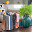 Wood Handmade Heavy Duty Bookends for Shelves Decorative Book Ends to Hold Books for Office