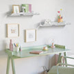 Rainbow Glitter Acrylic Floating Shelves, 15.7