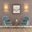 Wall Sconce Light Plug in, Dimmable Sconces Wall Decor Set of 2, Stick on Wall Lights for Bedroom Living Room Hallway, Plug in Wall Sconces with Remote, LED Bulbs Included