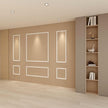 Peel and Stick Wall Molding Kit, Accent Wall Panels for Interior Wall Decor with Double-Sided Tape, 3 Set Pre-Cut PS Wainscoting Panels (50 * 40 in)