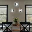Cityelf 3 Set Sunburst Mirrors for Wall Decorative Metal Mirrors Small Mirror Sets Decor Hanging Mirror Wall Sculpture for Bedroom Living Room Entryway