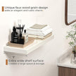 Floating Shelves - 24 Inch Rustic Wooden Wall Shelves - Extra Deeper & Thicker Wall Mounted Storage Shelf for Living Room, Kitchen, Farmhouse - 24