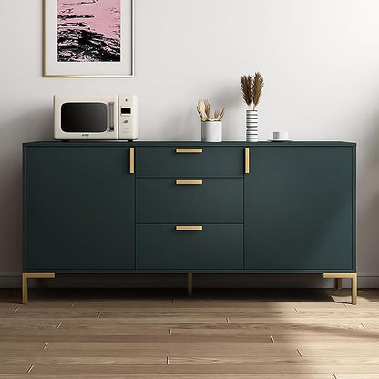 Peel and Stick Wallpaper - Upgraded Dark Green Contact Paper for Cabinets, Bathroom, Bedroom & Kitchen Cabinet - 17.3" x 197" Removable Self-Adhesive Wallpaper