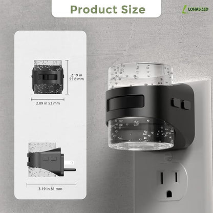 L LOHAS LED Motion Sensor Night Light, Bubble Night Lights Plug into Wall,2 Pack 5CCT Color Temperature Change Night-Light,Dimmable Nightlights with Dusk to Dawn Sensor for Rooms Bathroom Hallway