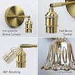 GEEZO Vintage Battery Operated Wall Sconce, with Rechargeable Battery Powered Wall Light with Remote Control for Bedside Bedroom