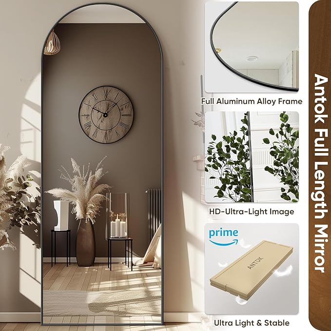 Antok Arched Full Length Mirror, 56