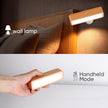 Wood Wall Sconces Battery Operated, Rechargeable Wall Lights Battery Operated, Stick On Wall Mounted lamp Bedside Reading for Bedroom, Stepless Dimmable Wall Lamps for Living Room