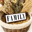 Family Sign, Decorative Framed Wooden Box Sign, Modern Farmhouse Home Decor, Living Room Decors, Kitchen Decor Art, Shelf Counter Tabletop Decoration, Housewarming Gift