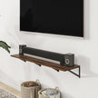 Heimlove Deep Floating Shelves for Wall, 12 Inch Deep Floating Shelves Set of 3, 16W x 12D Wood Wall Shelves, Wide Wood Shelves with Metal Bracket for Living Room, Kitchen, Office, Bedroom - Walnut