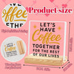 Rustic Valentines Desk Decor for Coffee Bar Porch Tiered Tray, Happy Valentine's Day Home Office Table Sign for Shelf Party, Let's Have Coffee Together