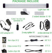 AIBOO LED Under Counter Light Rigid Bar Kit, Plug in Corded 12V LED Under Cabinet Lighting Dimmable with Switch for Counter Shelf Showcase Display Lighting (6 Panels,Daylight White) (Pack of 2)