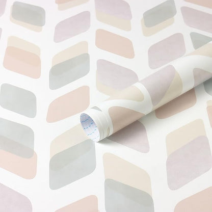 Boho Peel and Stick Wallpaper Pink Checkered Contact Paper 17.3"x78.7" Neutral Geometric Wall Paper Modern Self Adhesive Removable Wallpaper for Bathroom Kitchen Cabinets Waterproof Vinyl Roll