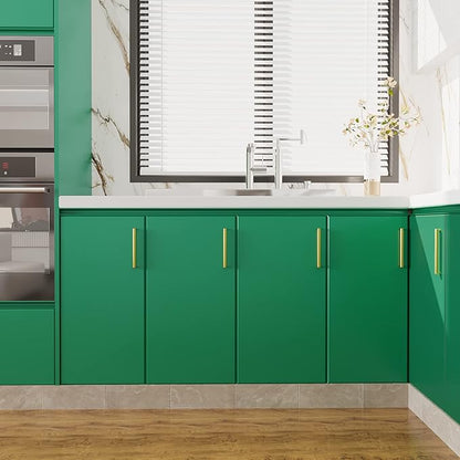 VEELIKE Shamrock Green Peel and Stick Wallpaper Green Contact Paper for Cabinets Shelf Drawers Liners Countertop Renter Friendly Self Adhesive Waterproof Stick on Wallpaper for Bedroom 15.7''x354''