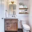 QEEIG Bathroom Floating Shelves for Wall - 15.7