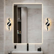 LED Wall Sconces Indoor, 12W LED Wall Mount Lights, Modern Spiral Wall Lamp, 3000K Warm White LED Light Fixture for Stairs Living Room Bedroom Aisle Hallway (Warm White, Black)