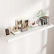 Floating Shelves for Wall, 55 Inch Wide x 12 Inch Deep Floating Shelves, Long Wood Floating Wall Shelf Shelves for Living Room Bathroom Bedroom Kitchen Home - (White, 55