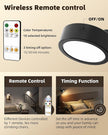 EZVALO LED Wall Mounted Lights, 5500mAh Rechargeable Wall Sconces Lamp, 3 Color Temps & Remote and Touch Control, 360°Rotation Dimmable Cordless Wall Light for Bedroom Reading Study Bedside (2 Pack)