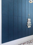 Shiplap Felt Wall Panels for Interior Wall Decor, Accent Wall Paneling for Bedroom Living Room & Office, Peel and Stick, Sound Absorbing – 24 Pack Felt Tiles with Adhesive – Prussian Blue