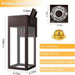Porch Lights Outdoor Wall Sconce, Outdoor Light with GFCI Outlet, Waterproof Exterior Wall Lantern Light Fixtures, Anti-Rust Wall Lamp for Patio Doorway Garage- Bronze, 1 Pack