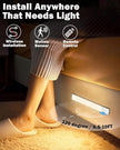Under Cabinet Lighting with Remote, 64 LEDs Motion Sensor Light Indoor Closet Lights, 3 Color Temps Wireless Rechargeable Dimmable LED Night Light for Shelf, Pantry, Stair, 3 Pack
