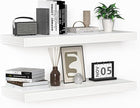 Floating Shelves - 24 Inch Rustic Wooden Wall Shelves - Extra Deeper & Thicker Wall Mounted Storage Shelf for Living Room, Kitchen, Farmhouse - 24