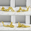 Style-D Gold A Thinker Reads A Book Decoration, Resin Handicraft, Home Study Garden Decor