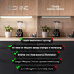EShine Hand Wave Activated Under Cabinet LED Lighting Kit, Dimmable, 1-Pack 40 in - Touchless Dimming Control, White Under Counter Lights for Kitchen, Garage, Office, Desk - Cool White (6000K)