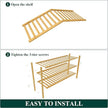 Smiry Bamboo Shoe Rack for Closet, 3 Tier Long Wooden Stackable Shoe Organizer, Free Standing Shoes Storage Shelf for Entryway, Front Door Entrance, Natural