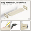 Vailando Floating Shelves for Wall, Set of 3 Solid Wood Wall Mounted Shelves, 16