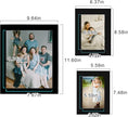 LUCKYLIFE Picture Frame Set 10-Pack, Gallery Wall Frame Collage with 8x10 5x7 4x6 Black Frames