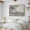 InSimSea Framed Canvas Wall Art, Landscape Wall Art, Study of Clouds Painting, Modern Farmhouse Decor, Rustic Wall Decor for Living Room, Bedroom, Office, 24