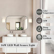 8 inch LED Wall Sconce Lights, Indoor Wall Decro Lighting, 1-Light Wall Light Fixture for Hallway Stairwell Bedroom Living Room Picture Decor Lighting, Support Dimmable