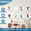Small Floating Shelf for Wall Set of 6,Mini Shelves for Display Small Figurine,Plant,Collectibles,Wall Shelves for Bedroom Living Room Bathroom Kitchen Decor（White）