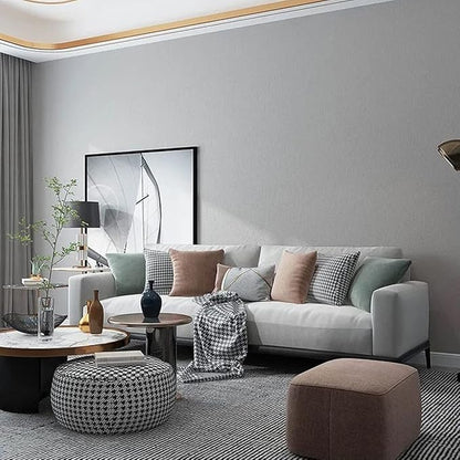 15.7"x197" Grey Peel and Stick Wallpaper Solid Grey Peel and Stick Wallpaper Matte Contact Paper for Cabinet Self Adhesivefor Kitchen Countertops Wall