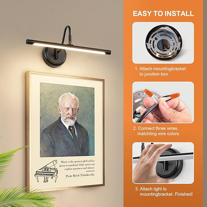 JOOSENLUX Picture Lights for Paintings Hardwired 16.5