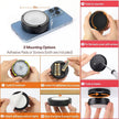 LED Puck Lights with Remote Control, Battery Operated Wireless Closet Light, Under Cabinet Lighting Stick on Tap Push Lights, Color Changing Under Counter Light for Kitchen, 6 Pack - Black