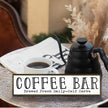 Coffee Bar Signs Decor, Rustic Coffee Station Decors, Coffees Home Decoration for Kitchen Bar, Wall Decors Art, Anniversary Decor, Brewed Fresh Daily Self Serve Sign, 17.8x4x1.2 inches