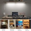 Under Cabinet Lighting USB Plug in 12In- LED Cabinet Light Strip,3 Color Levels (3000K/4000K/6000K), Dimmable (10%-100%), Small Thin Room Task Light Bar for Kitchen Counter, Over Sink, Shelf, 1pcs