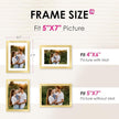 FIXSMITH 5x7 Picture Frame Bulk-4 Pack, Gold Picture Frames Collage Wall Decor, Wall & Tabletop Picture Frames, Photo Frame with HD Plexiglass, Display Pictures 4x6 with Mat or 5x7 Without Mat