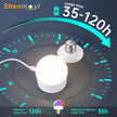 Battery Operated Wall Sconces Set of 2, Flower Pattern Shade 5000 mAh Rechargeable Bulb with 12 RGB Colors Dimmable Wall Sconce for Living Room Bedroom